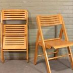 Set Van 2 Vintage Houten Klapstoelen, Ikea thumbnail 6