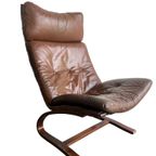 Vintage Leren Lounge Stoel / Fauteuil / Eenzit Rybo Rykken thumbnail 6