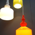 Holmegaard Multicolor Pendant Lamp 3 Glass Shades thumbnail 5