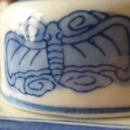 Porseleinen Thee Bewaar Pot Met Dop Blauw Wit thumbnail 8