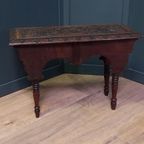 19e Eeuws Bedsteebankje C.q. -tafeltje thumbnail 5