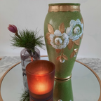 Vintage Landelijke Vaas Met Bloemmotief Uit Zweden thumbnail 3