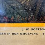 Vintage Linnen Schoolkaart – Op Borneo thumbnail 9