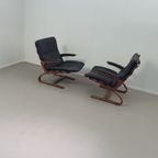 Vintage Kengu Lounge Chairs By Elsa & Nordahl Solheim For Rybo Rykken & Co thumbnail 5