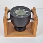Vintage Richard Nissen Fondueset Nos '50 Gietijzer Denmark thumbnail 15