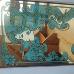 Vintage L'oreal Spiegel Art-nouveau Stijl thumbnail 8