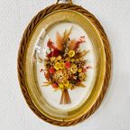 Vintage Droogbloemen Schilderij Rotan 1970’s thumbnail 4