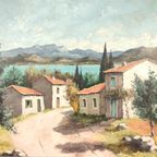 Nicole Le Guen - Schilderij - Landschap In Frankrijk thumbnail 3