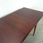 Palissander Fineer Uitschuifbare Eettafel Vintage thumbnail 15