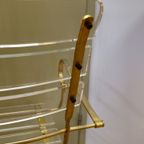 Vintage Plexiglas Stoel Fauteuil Goud Acrylglas thumbnail 5