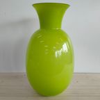 Grote Limegroene Bolvaas Met Brede Hals thumbnail 2
