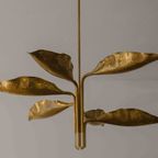 Zeldzame Mid-century "leaf" Luster Van Angelo Lelii Voor Arredoluce, 1970 thumbnail 13