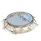 Large Floral Ceiling Lamp 1950s thumbnail 6