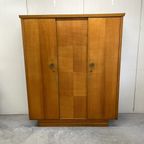 Strakke Midcentury Vintage Kledingkast Garderobekast thumbnail 15