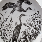 Vintage Wandbord Met Reigers thumbnail 2
