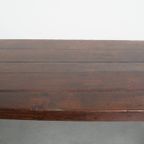 Antieke Franse Eikenhouten Uitschuifbare Xxl Eettafel Uit Eind 18e/ Begin 19e Eeuw thumbnail 9