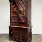Brocante Kast Met Glazen Deurtjes, 1970'S thumbnail 5