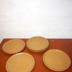 Set Of 6 Grès Light And Speckled * Village Stoneware Dinner Plates thumbnail 6