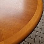 Vintage Ronde Tafel Teakhouten Tafel thumbnail 11