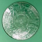 Mid Century Glas Abc Plate, S.J. Thomassen Voor Leerdam Glas Fabriekscentrum thumbnail 5