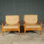 Vintage Fauteuil – Eikenhout – Scandinavië – Jaren 60 thumbnail 7