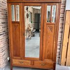 Antieke Jugendstil Kledingkast thumbnail 2