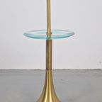 Vintage Fontana Arte Side Table Messing Glas 1960 Italy thumbnail 5