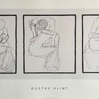 Gustav Klimt After (1862-1918), Coppia Di Amanti, 1903, Printed In Italy thumbnail 2