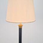 Vintage Neoclassic Groen Leer Vloerlamp Goud Regency Leder thumbnail 14