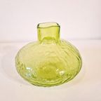 Vintage Groen Persglas Vaasje Vintage Vaas thumbnail 2
