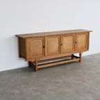 Brutalist Dressoir | Eiken | Sideboard | Jaren 60 | Deens thumbnail 2
