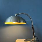 Vintage Hala Busquet / Hala 144 Tafellamp Van Herman Busquet - Zilveren Bauhaus-Bureaulamp thumbnail 3