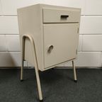 Vintage/brocante Wit Nachtkastje Halkastje Jaren 60 thumbnail 6
