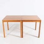 Vintage Scandinavian Set Of 2 Walnut Tables, 1960’S thumbnail 3