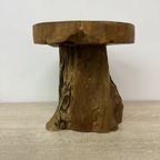 Solid Wood Tree Side Table , 1970S thumbnail 12