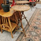 Vintage Mid Century Bamboe Bijzettafeltje Plantentafeltje Tafeltje 418 thumbnail 5