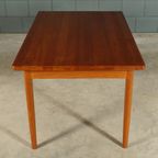 Midcentury Teakhouten Eetkamerset – Tafel – 4 Stoelen thumbnail 12