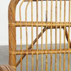Luxe Franse Rotan Vintage Design Fauteuil Uit De Jaren ’50 thumbnail 7