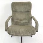 Artifort Draaifauteuil Groene Rib F171 Geoffrey Harcourt thumbnail 3