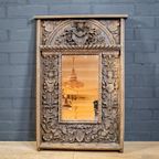 Italian Distressed Oak Mirror thumbnail 3