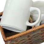 Vintage Wicker Suitcase / Picknick Basket - Complete Set Including Plates, Cutlery And Mugs thumbnail 6