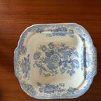 Antieke Engelse Aziatische Fazantenschaal Met Het Iconische Blauw-witte Patroon thumbnail 11