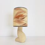 Vintage Sculptuur Tafellamp Natuursteen Wol 1970 Art Piece thumbnail 10