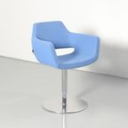 Deberenn Nano Kruk, Blauw, Draaibaar + Hoogte Instelbaar Onderstel thumbnail 2