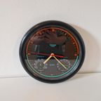 80's Vintage Klok Met Hygrometer En Thermometer Klok thumbnail 2