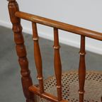 Originele Antieke Thonet Stoel Met Geweldige Kleuren En Een Rieten Zitting thumbnail 4