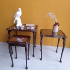 Vintage Engelse Nesting Tables, Bijzettafeltjes, Mimiset thumbnail 2