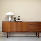 Vintage Houten Dressoir / Sideboard Met 2 Deurtjes En 3 Lades thumbnail 9