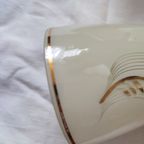 Vintage Fifties '50 X 4 Hanglamp & Wandlamp Glazen Lampenkap Schuin Afgesneden Kap thumbnail 5