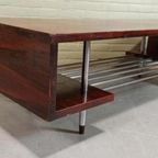 Vintage Palissander En Chroom Salontafel thumbnail 8